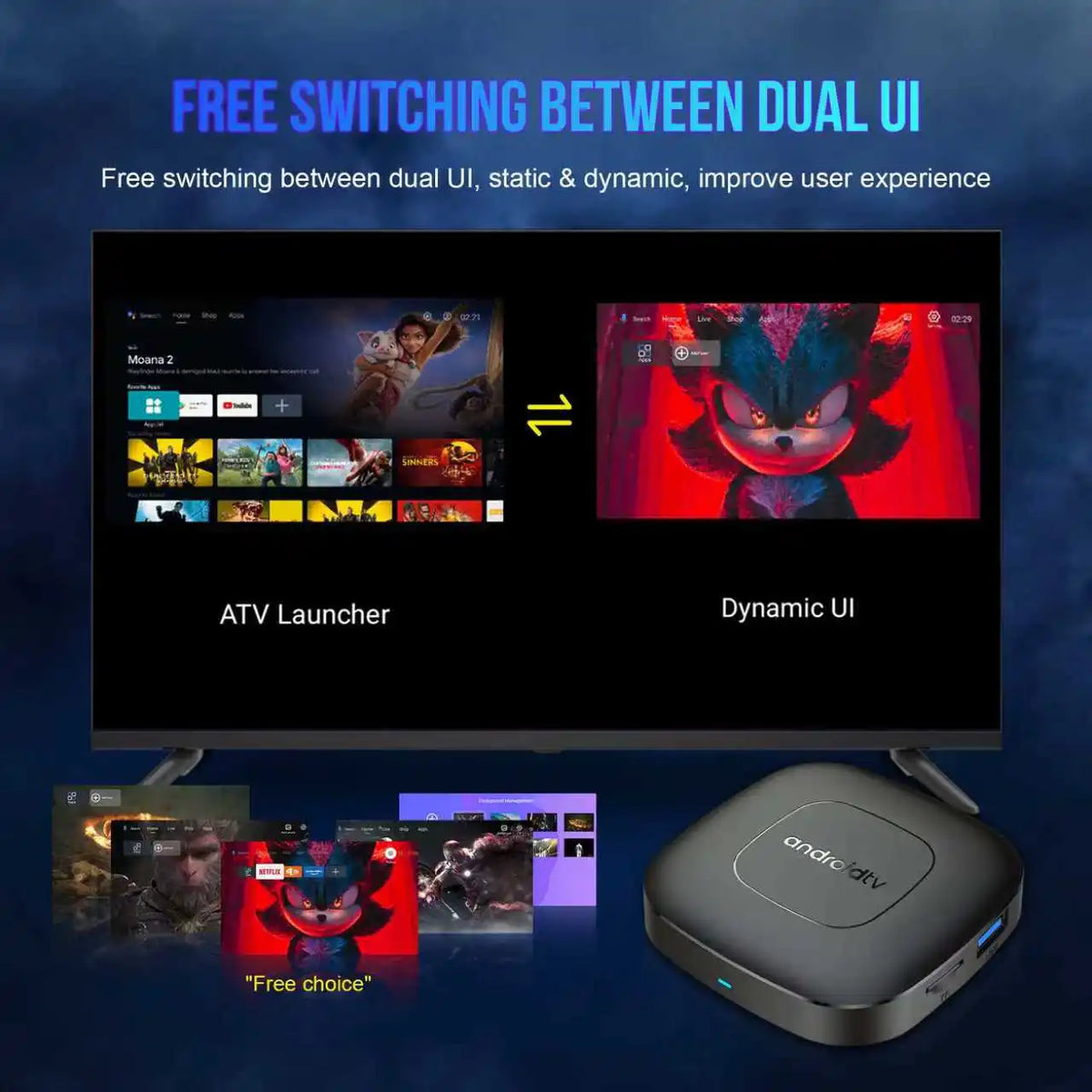2026 Smart Android 16 TV Box T1 RK3518 Quad Core WiFi 2.4G/5G Support Dual UI Interface Google Assistant Streaming Media Player