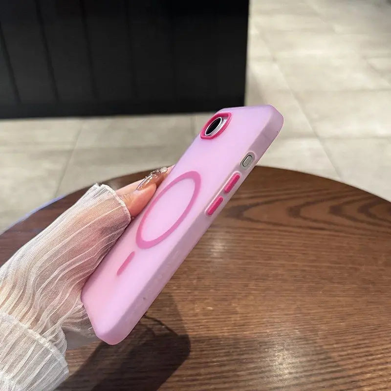 For iPhone 17E 16E Case New Candy Fruit Magnetic Skin-absorbing PC Cover For iPhone 17e Wireless Charging Funda