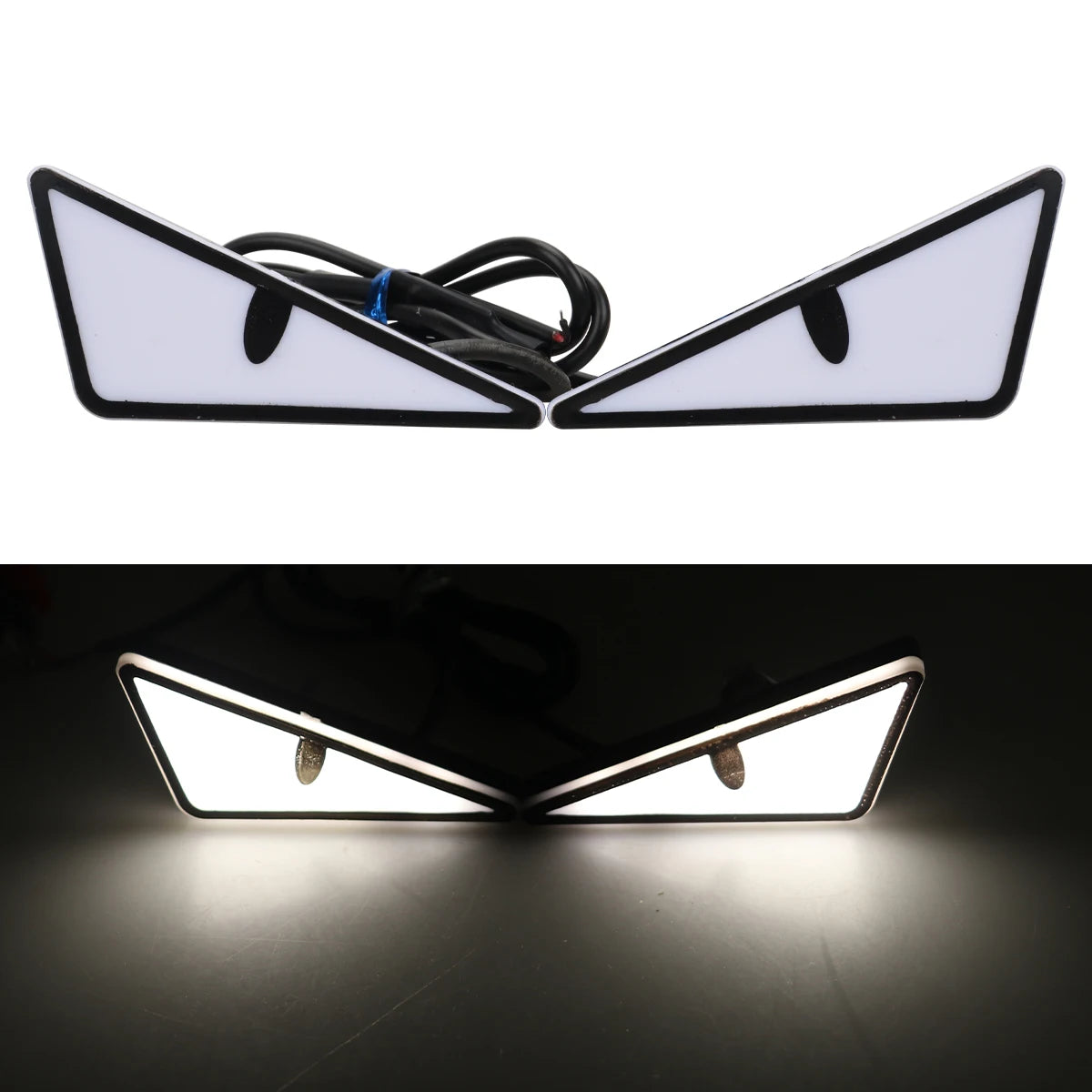 Universal Car LED Devil Eyes Light Demon Eyes Headlight Motorcycle Mini Turn Signal Flasher Tail Lamp Auto Decoration Lights