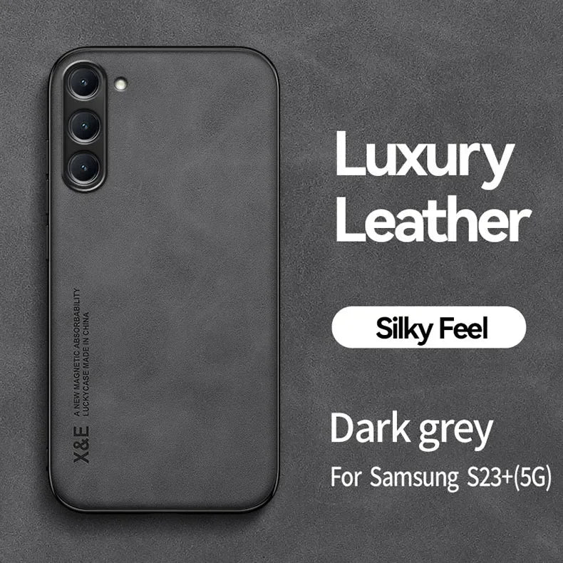 Magnetic Leather Case For Samsung Galaxy S23 S26 S24 S25 Edge S25 FE Plus Ultra S24FE S23FE 5G Shockproof Silicone Case Cover