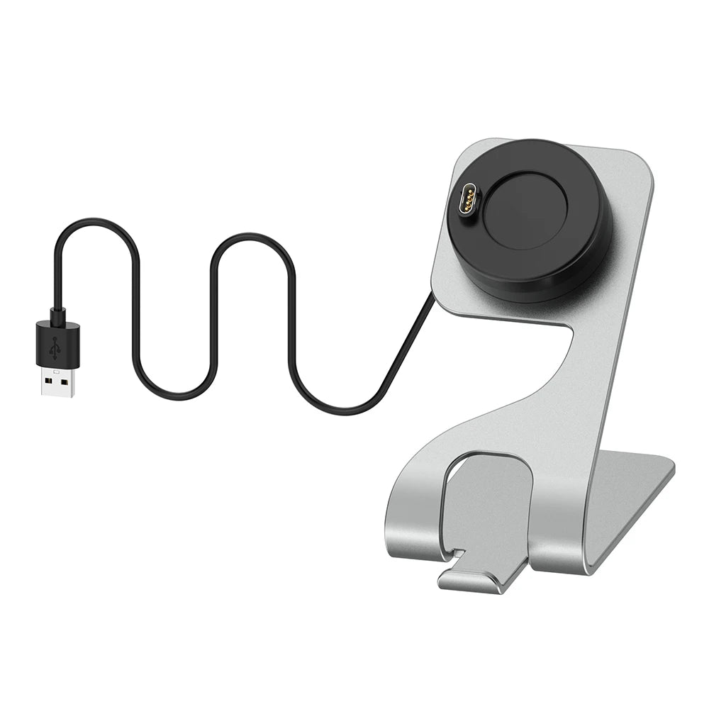 Metal Charger Station for Garmin Fenix 8pro 5 6 7 7X Charging Dock for Garmin Instinct/ Approach S60/ Venu 2 2S /forrunner 245