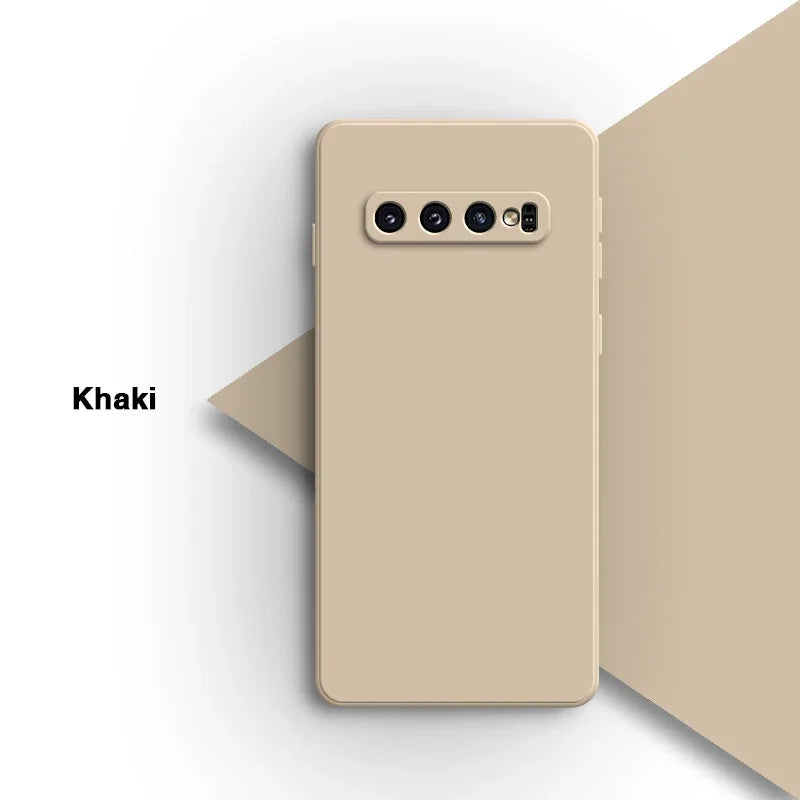 Matte Original Phone Case for Samsung Galaxy S10 Plus S10E S10+ S10Plus High Qualtiy Soft Candy Color Liquid Silicone Back Cover