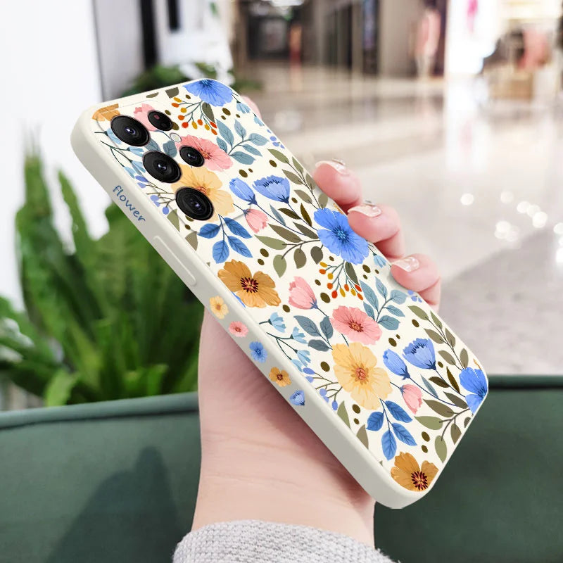 Miss Pattern Phone Case For Samsung Galaxy S25 S24 S23 S22 S21 S20 Ultra Plus FE S10 S9 S10E Note 20 Ultra 10 9 Plus Cover