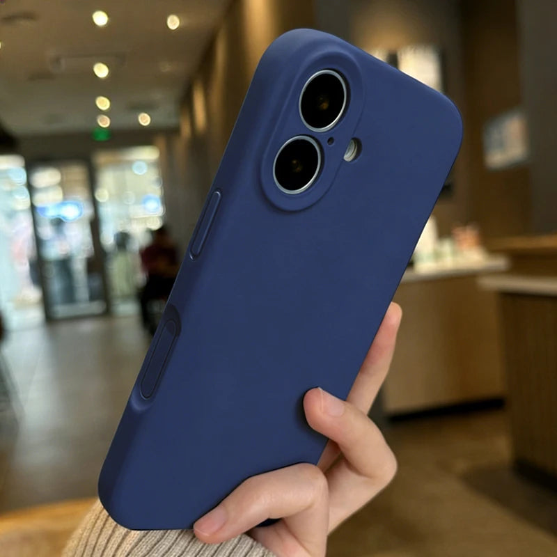 Luxury Original Lens Protection Soft Case for iPhone 17 16 15 14 13 12 11 Pro Max 15 14 Plus 16 17e Shockproof Cover Accessories