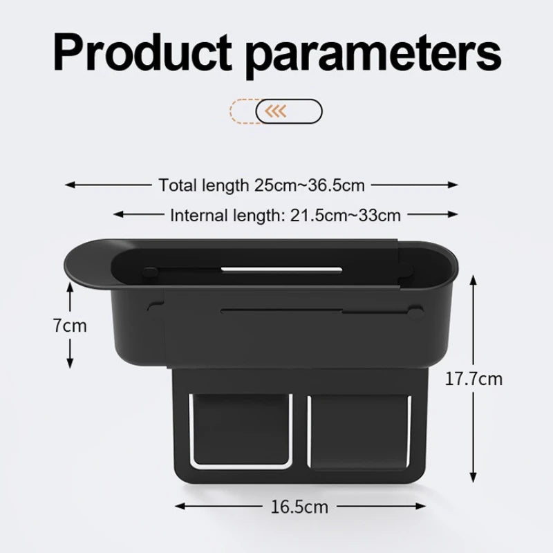 Car Seat Crevice Gaps Storage Box Seat Organizer Gap Slit Filler Holder For Wallet Phone Cigarette Slit Pocket Car Storag Box