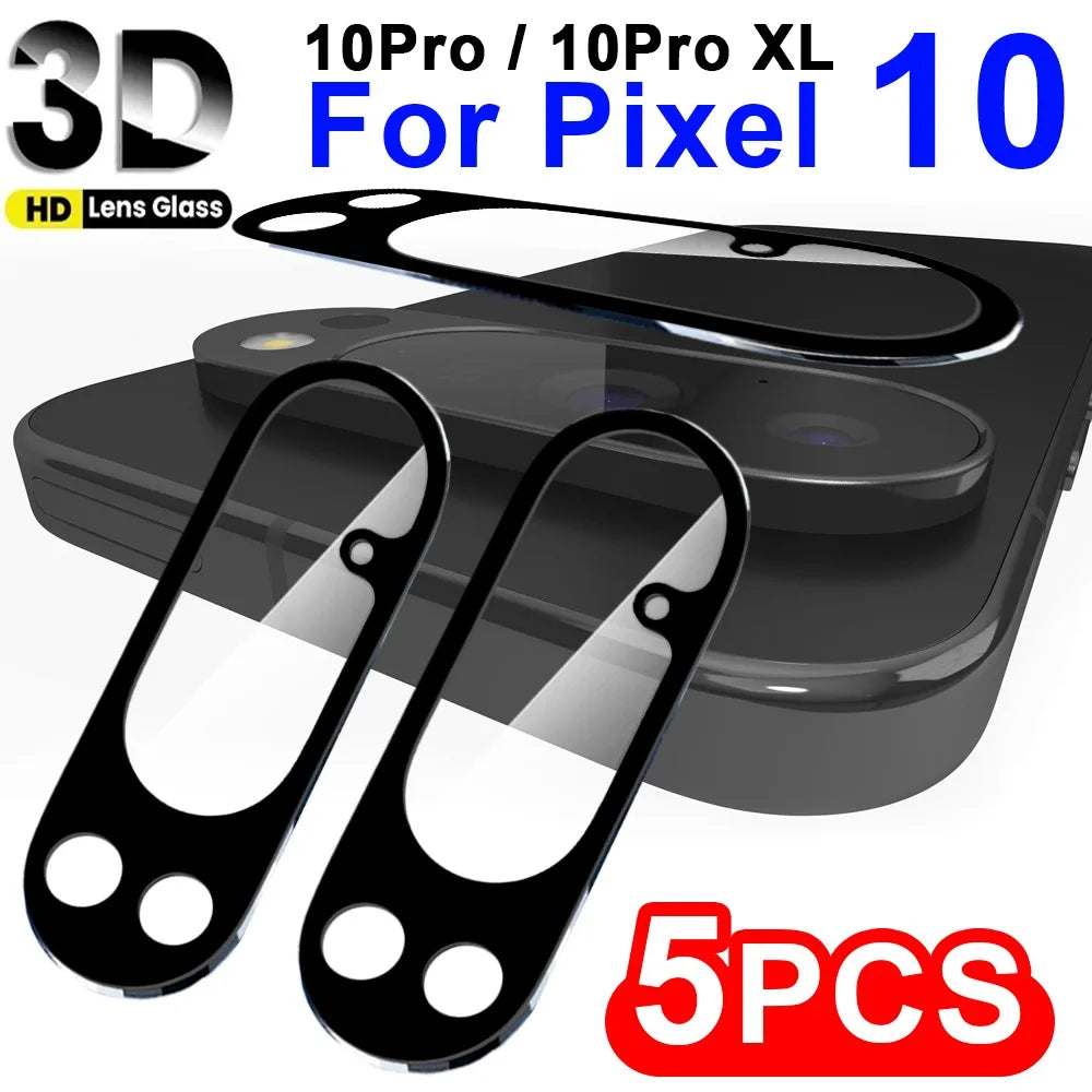 1-5PCS HD Camera Lens Glass For Google Pixel 10 Pro XL Back Lens Anti Scratch Protector 3D Full Cover Tempered Glass For Pixel10