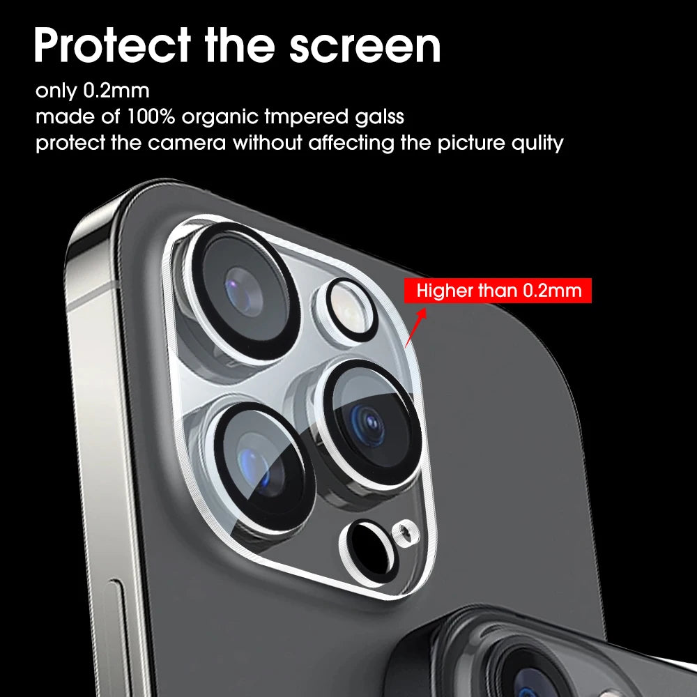 1/3/5PCS Back Camera Len Tempered Glass For iPhone 13 Mini For iPhone 13 14 15 16 Pro Max Plus Len Screen Protectors Glass Film