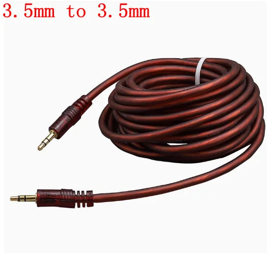 1 pcs 6.5 to 3.5 Jack Aux Cable Adapter for Speaker Guitar Amplifier TRS Audio Cable Jack 3.5mm to 6.5mm Audio Cable Auxiliar