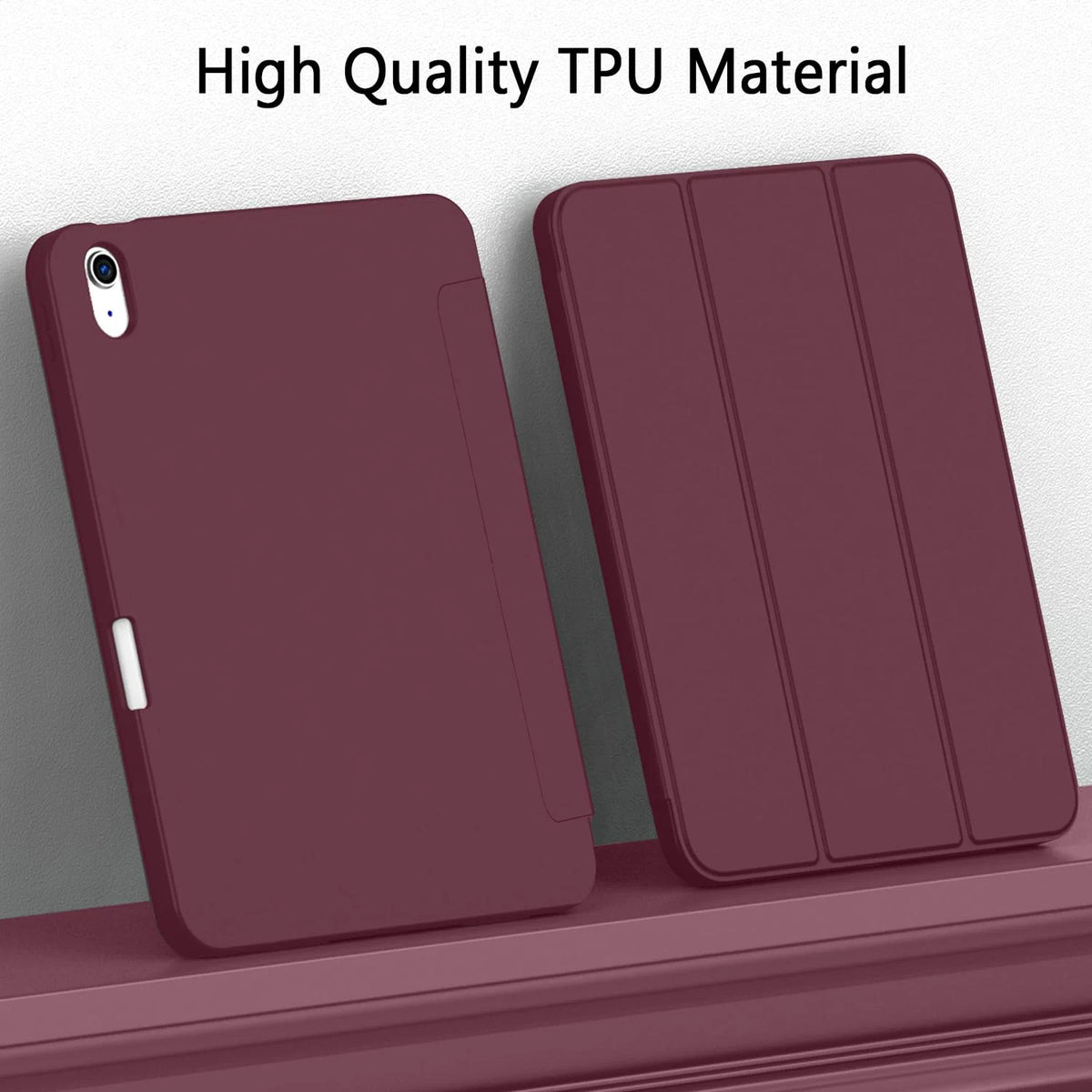 For iPad (A16) 11th 10th Generation Air 4th 5th 10.9 Pro 11 M2 M3 M4 M5 2026 2025 2024 Magnetic Flip Smart Cover Pencil Case