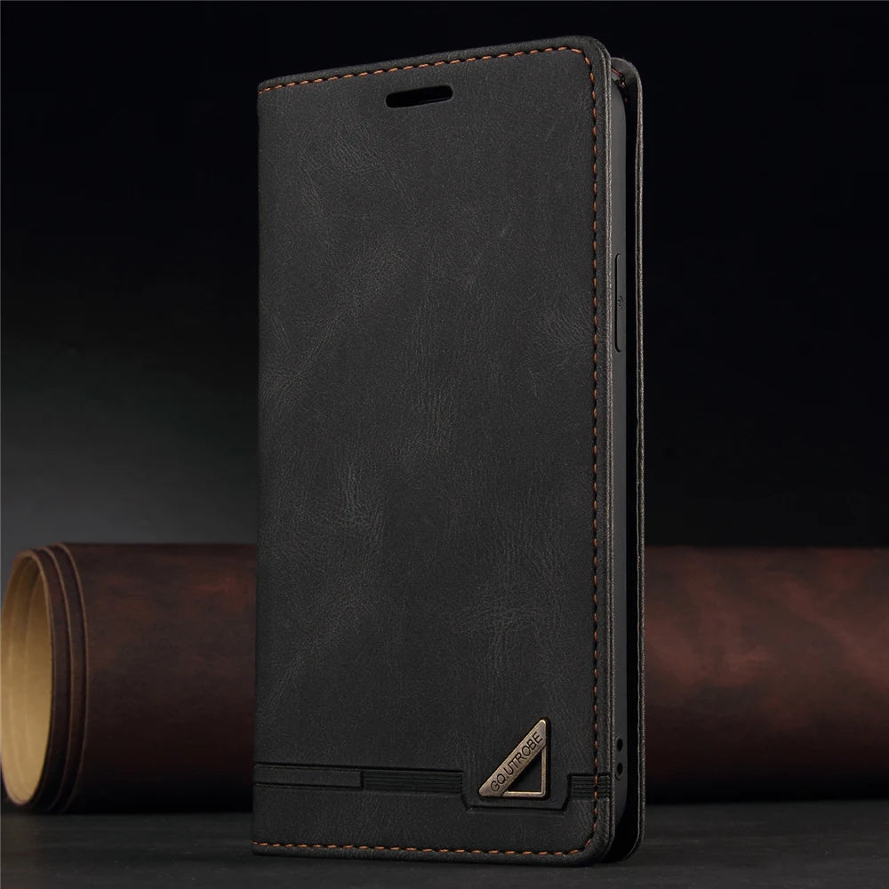 Flip Leather Case for Samsung Galaxy S26 S25 S24 Ultra S23 FE S22 S21 Plus A17 A37 A57 A15 A35 A55 A16 A56 A36 A14 A34 A54 bag