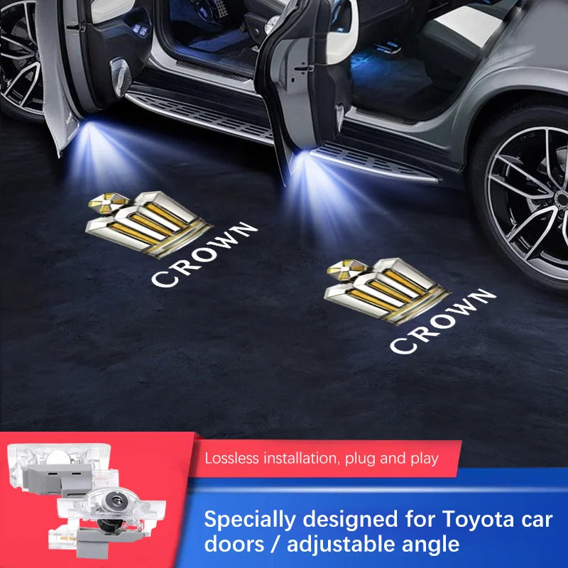 Auto Accessories For Toyota Crown JZS171 JZS171W JZX175 JZX171 GRS180 GRS200 GRS181 GRS182 car led Door Welcome Lights Logo Lamp