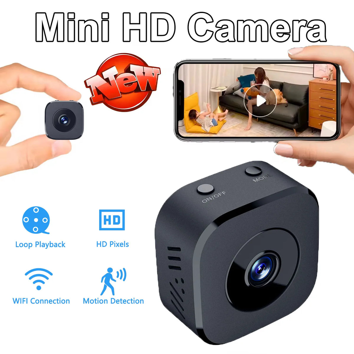 A9 Camera HD Wireless Network WIFI Home Camera Outdoor Sports Night Vision Infrared Camera Wifi Mini Cameras Smart Home