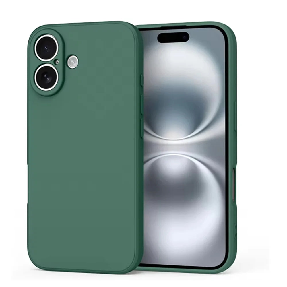 For iphone 17 16 15 14 13 Pro ProMax mini Air PLus Delicate Case Fall prevention Case Liquid Silicone Plain Rubber TPU Protector