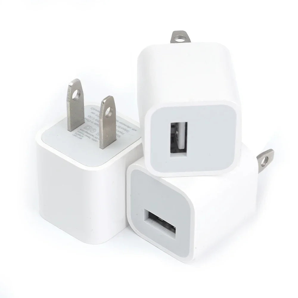 1-5Pcs USB Wall Charger Adapter Fast Charging For iPhone 14 13 12 11 Pro Max XR XS X 8 7 6 Plus for iPad Travel Adapter US Plug