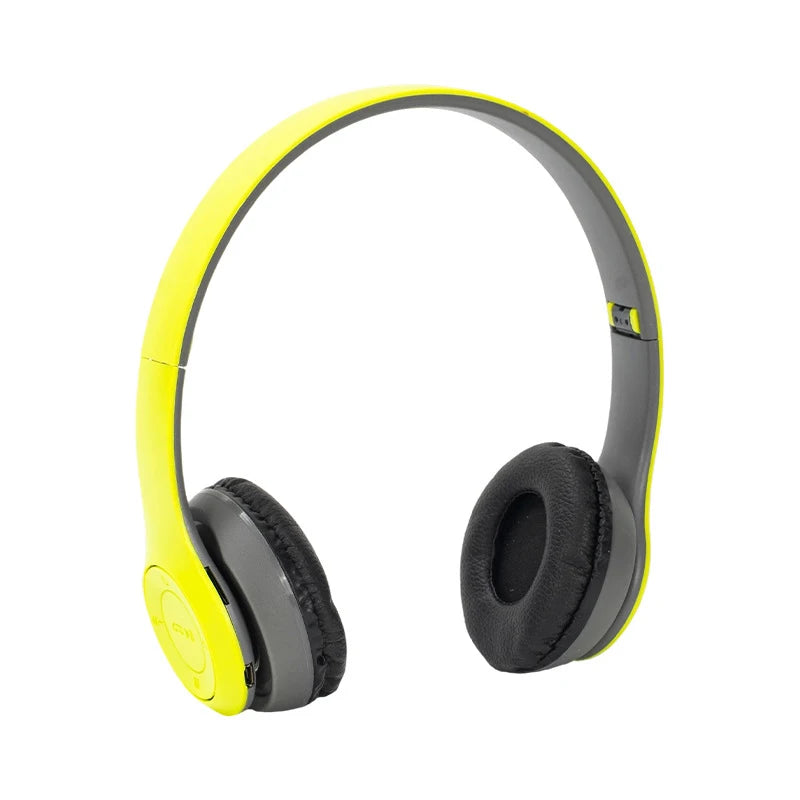 Wireless Bluetooth 5.0 Headphone Over Ear HIFI Stereo Headsets Noise Reduction Sports Gaming Earphone With Mic For Android Phone
