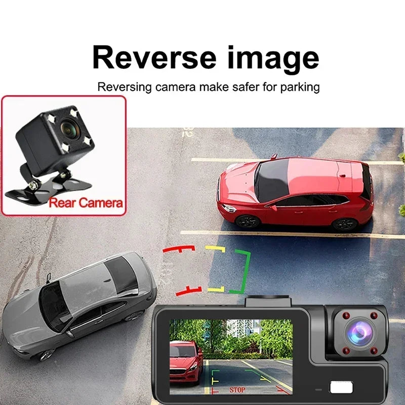 1080P Car Dvr WiFi APP 3/2Lens Dash Cam for Cars Camera for Vehicle Recorder Video Front and Rear Camera Night Vision Dashcam
