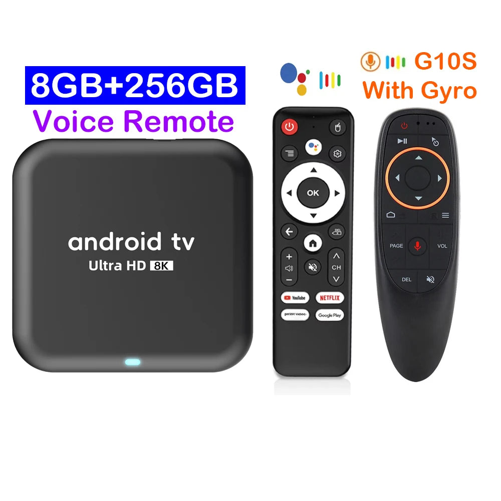 2026 Q18 Smart Home Theater Android 16 Smart TV Box 8GB 128GB 256GB Rockchip RK3518 Bluetooth 6.0 Google Assistant Voice Remote