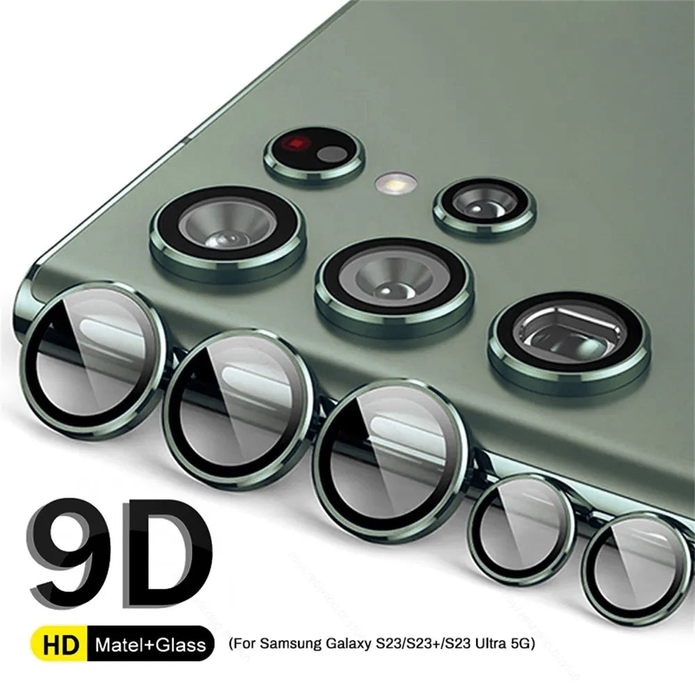 For Samsung Galaxy S25 S24 Plus S23 Screen Protector Lens Cap Camera Ring Back Glass Ultra Fe