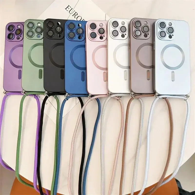 Fashionable Cross-System Magnetic Protective Case, Compatible with iPhone 17 16 15 14 13 12 11 Pro Max, Compatible with 17 Air Magnetic Soft Back Case, Magnetic Charging Accessories, Cross-System Compatibility, iPhone Magneti