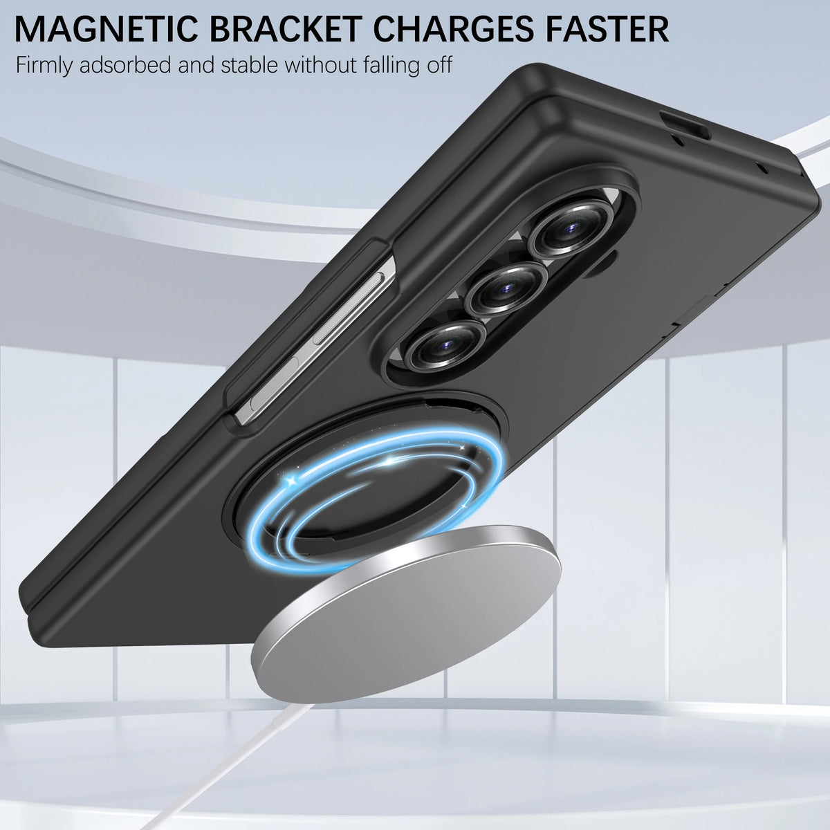 Fall Protective Case for Samsung Galaxy Z Fold 8 Ultra Fold8 Fold7 Fold 7 6 5 4 3 Fold6 Fold4 Tempered Glass Film Magnetic Ring