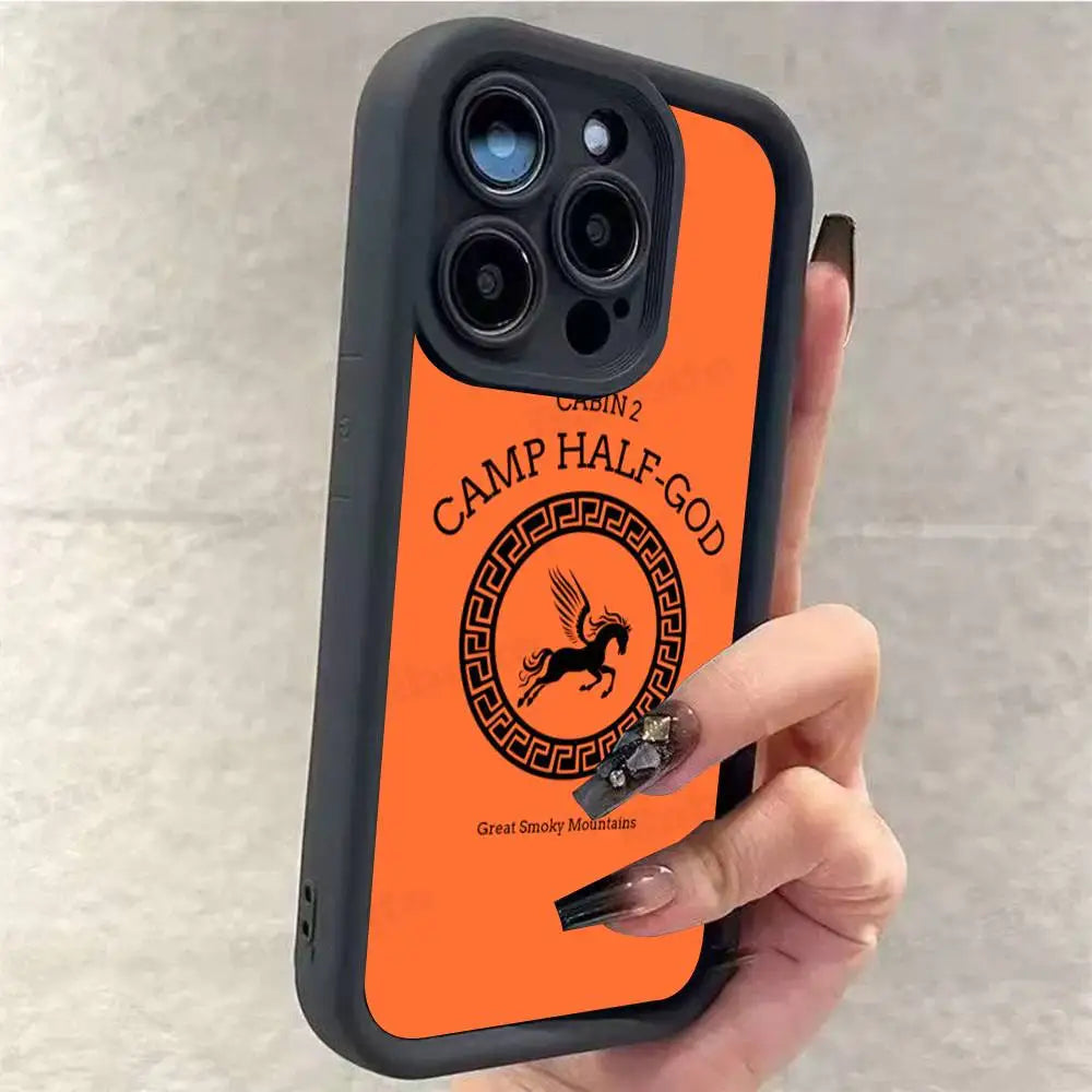 P-Percy J-Jackson Poseidon Camp Phone Case For iPhone 11 12 13 14 15 16 17 Pro Max Plus Shockproof Protecti Case