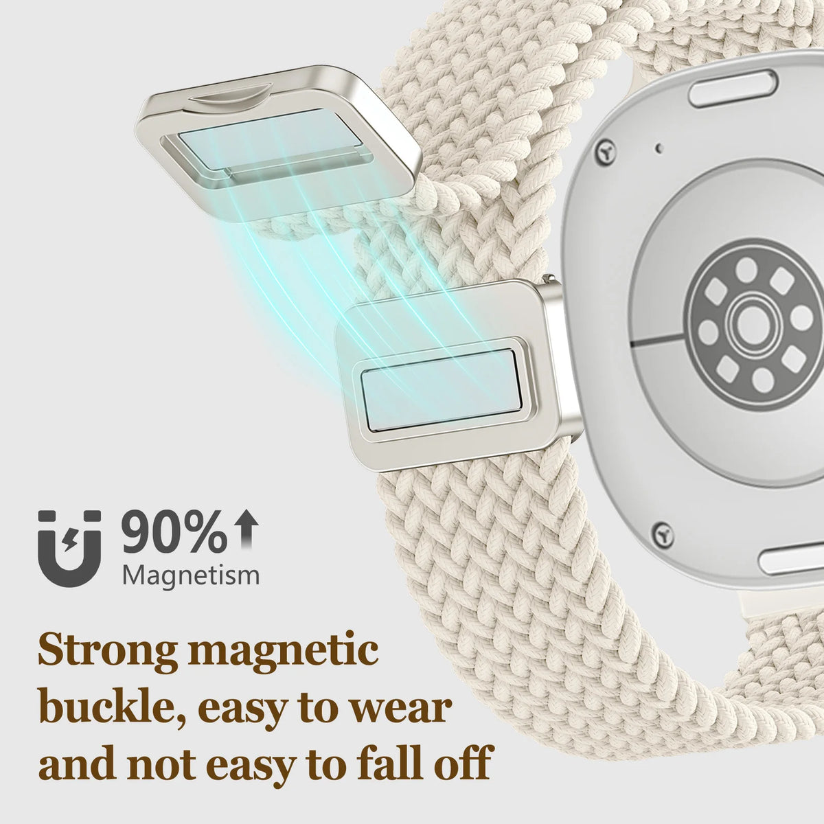 Magnetic Braided Band For Samsung Galaxy Watch 9 8 Strap 44mm 40mm Nylon Bracelet Correa Pulseira Galaxy Watch 8 Classic 46mm