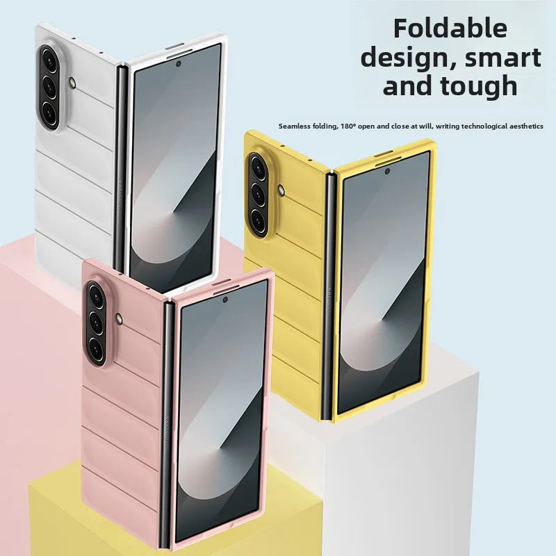 Candy Color Fingerprint Pattern Hard PC Back Cover Protective Phone Case for Samsung Galaxy Z Fold 8 Ultra Z Fold 7 Z Fold 6 Z Fold 5