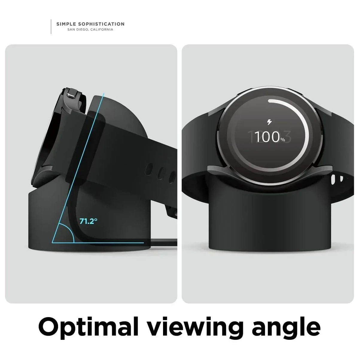 Compatible With Samsung Galaxy Watch 7 6 5 4 3 Charger Stand 40 44 46mm Galaxy Watch 5Pro Charger Silicone Stand Charging Base