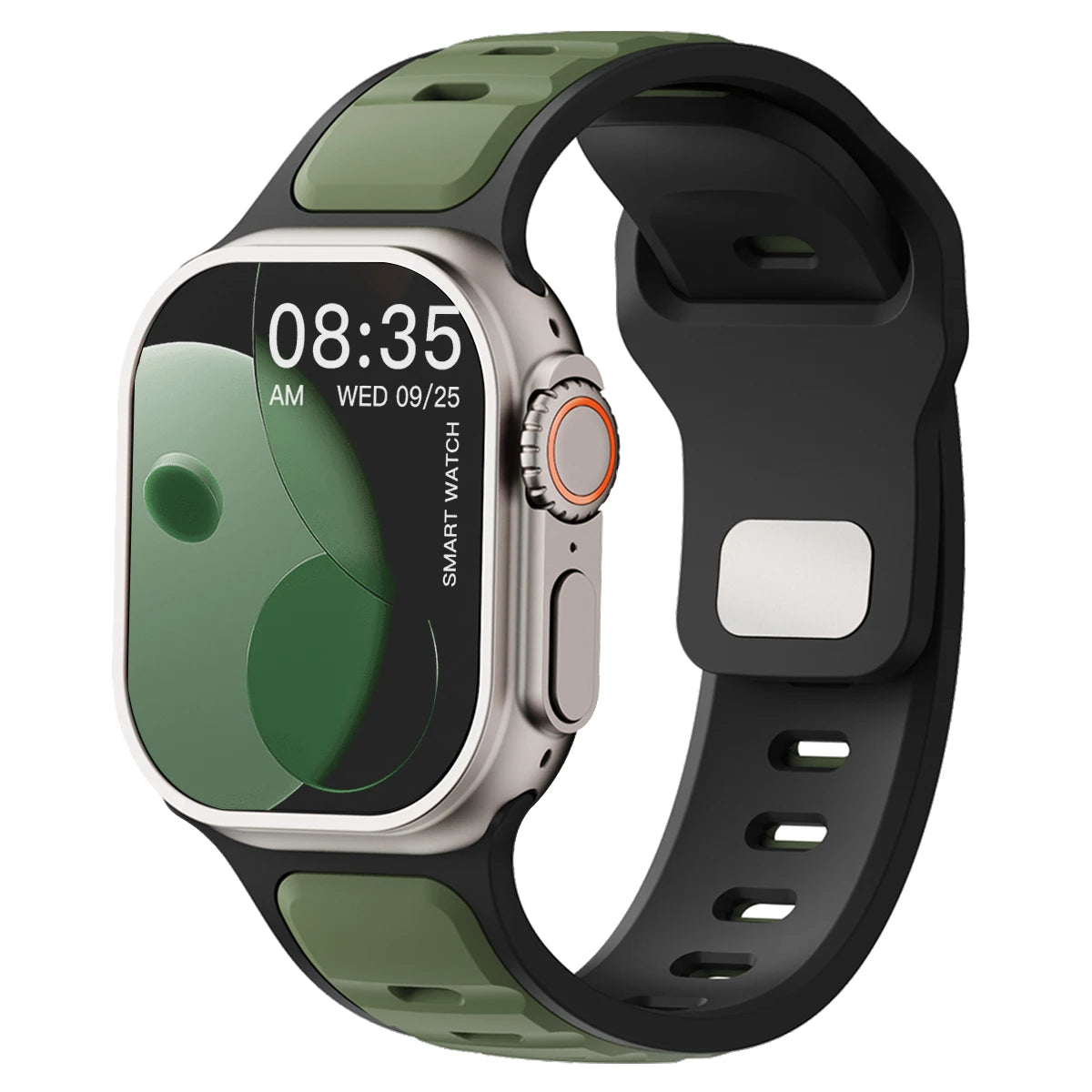 For Iwatch Series 11 10 9 8 7 6 5 4 SE3 Ultra 3/2 Silicone Strap Sports Band for Apple Watch 49mm 46mm 45mm 44mm 42mm 41mm 40mm