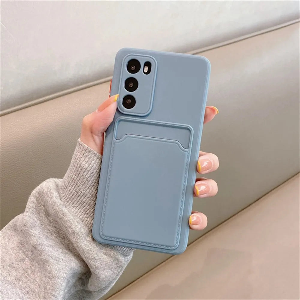 TPU Soft Silicone Card Slot Wallet Case For SamSung S26 S25 S24 S23 S22 S21 FE Plus Ultra Note 20 A54 A34 A24 A15 A25 A35 A55