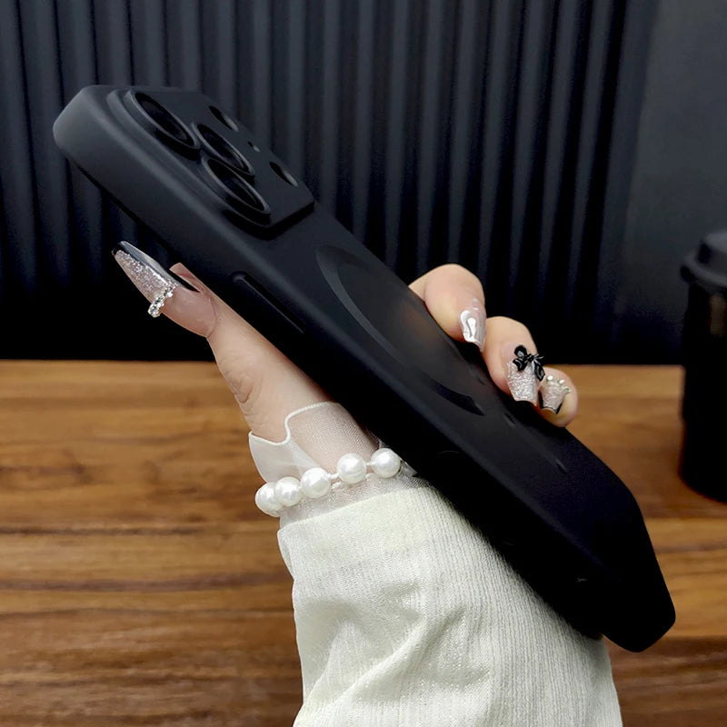 Soft TPU Case For iPhone 17 16 15 14 13 12 11 Pro Max 15Pro 14Pro 13Pro IPhone15 IPhone14 For Magsafe Mag Safe Charge Back cover