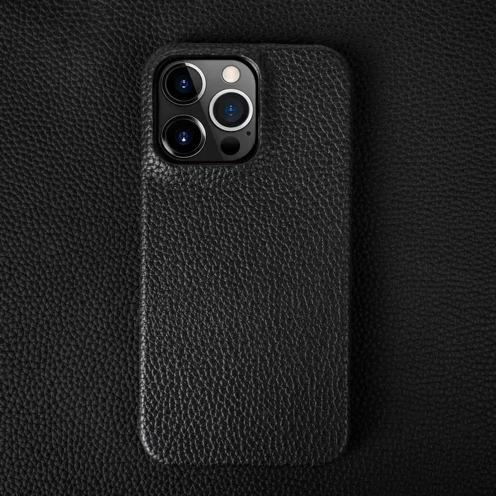 For iPhone 13 Pro Case Luxury Genuine Leather Cover Back Etui Coque Shockproof for Funda IPhone14 XR XSMax 15 7 8Plus 12 Carcasa