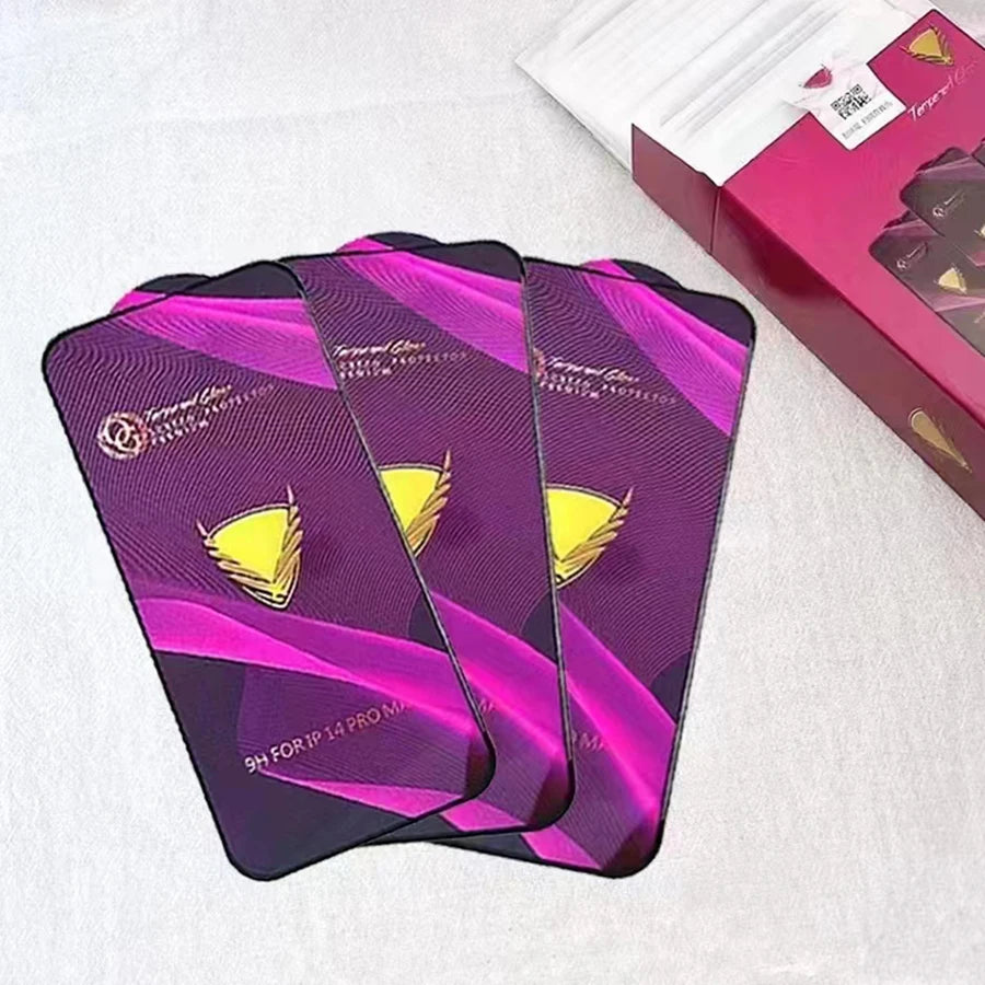 3pcs OG Tempered Glass Full Cover 9H Premium Screen Protector Film For iPhone Duo 18 Pro Max 17 Air 17E 16 Plus 15 14 13