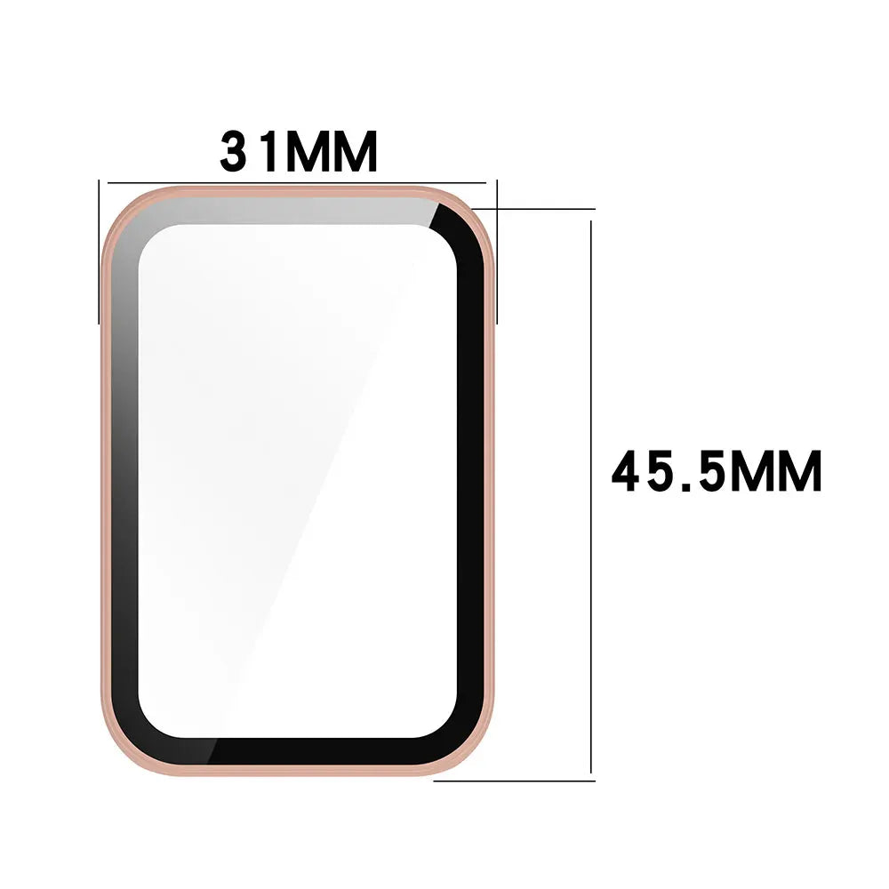 Tempered Glass + PC Case For Honor Band 9 Smart Watch All-Around Screen Protector Hard Bumper for Huawei Honor Band9 Cover