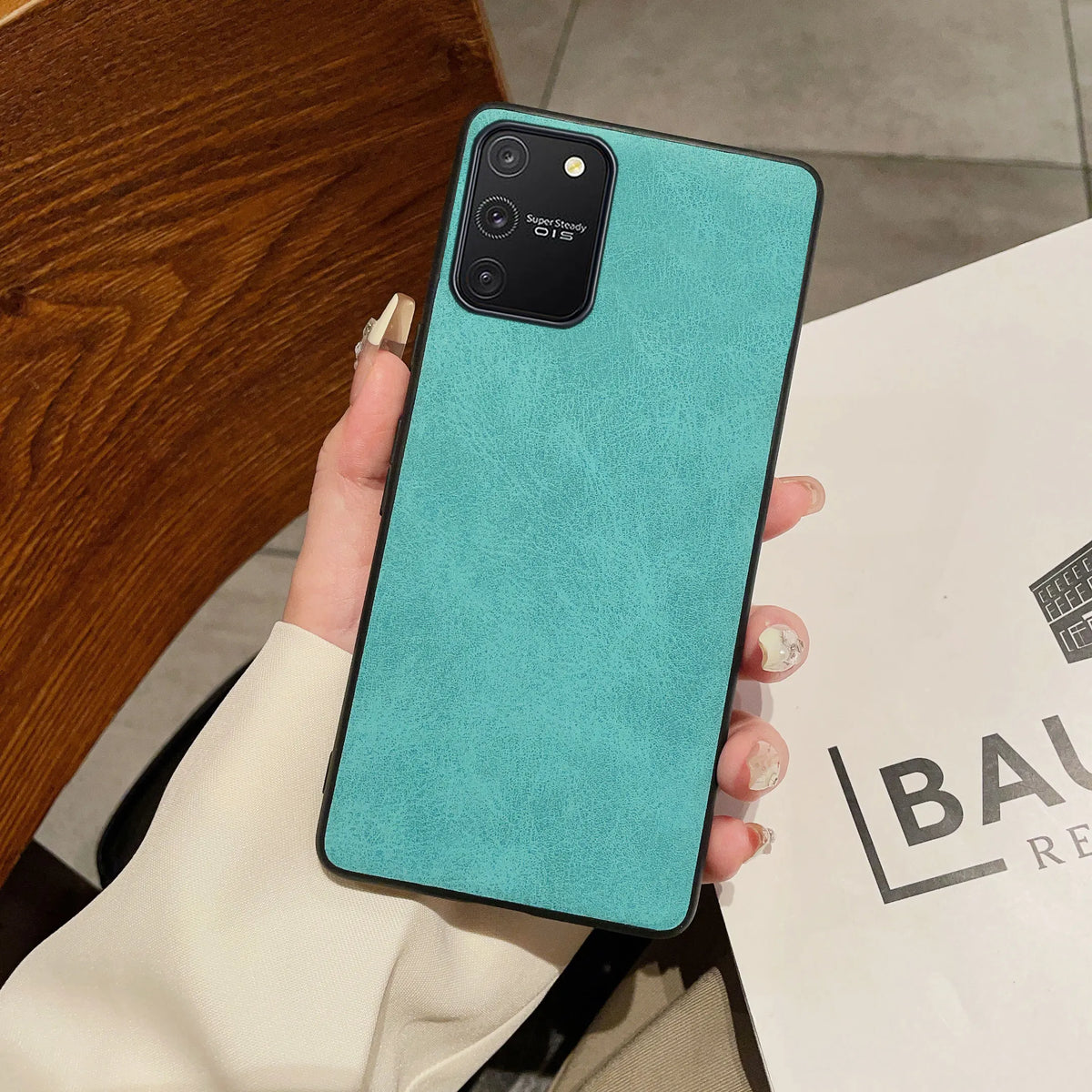 Luxury Bussiness Matte Leather TPU Phone Case For Samsung Galaxy S10 Lite Fashion Protection Shell