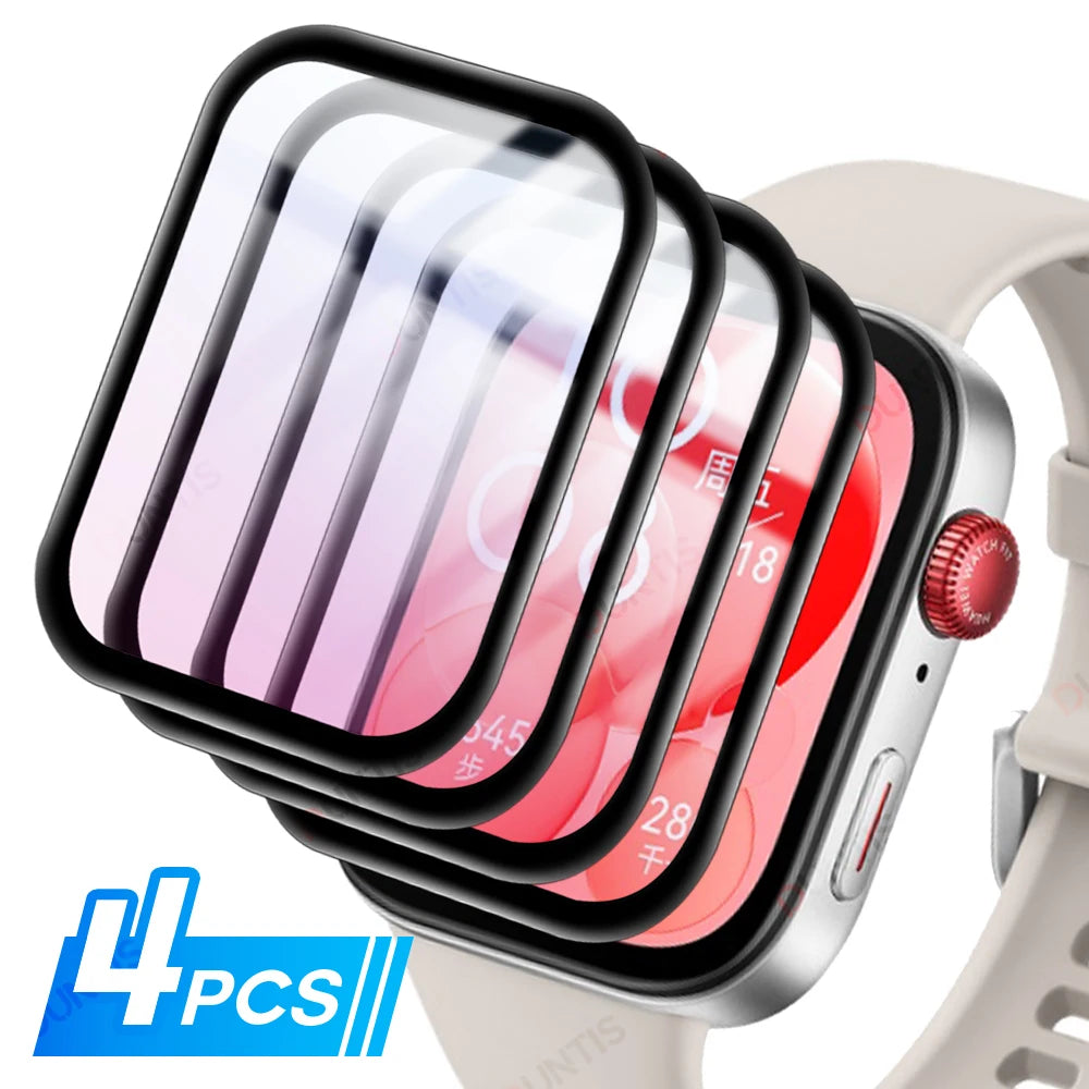 Screen Protector for Huawei Watch Fit 3/4/5/5 Pro 3D Curved Screen Protector Huawei Watch Ultra-HD Full Coverage Protective Film