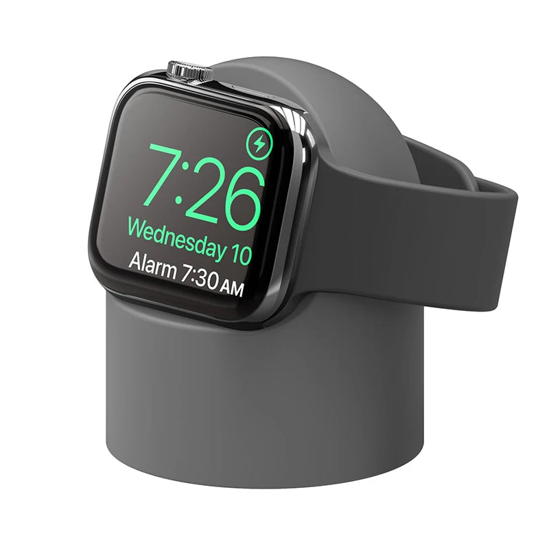 Charger Stand For Apple Watch Series 9 8 7 6 5 SE 3 Ultra 1 2 Charger Dock Station Silicone Bracket Iwatch Charging Cable Holder