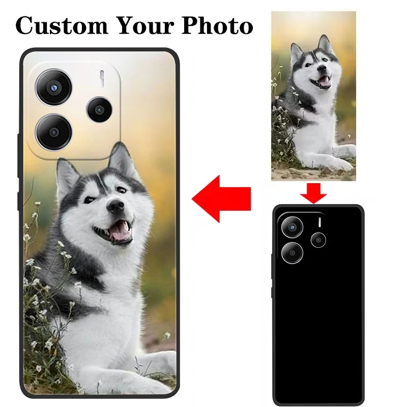 Custom Case for Xiaomi Redmi Note 14 4G Note14 Pro Plus 5G 14s A5 A4 A3X Poco X7 M7 Pro 5G C75 C71 DIY Personalize Picture Cover