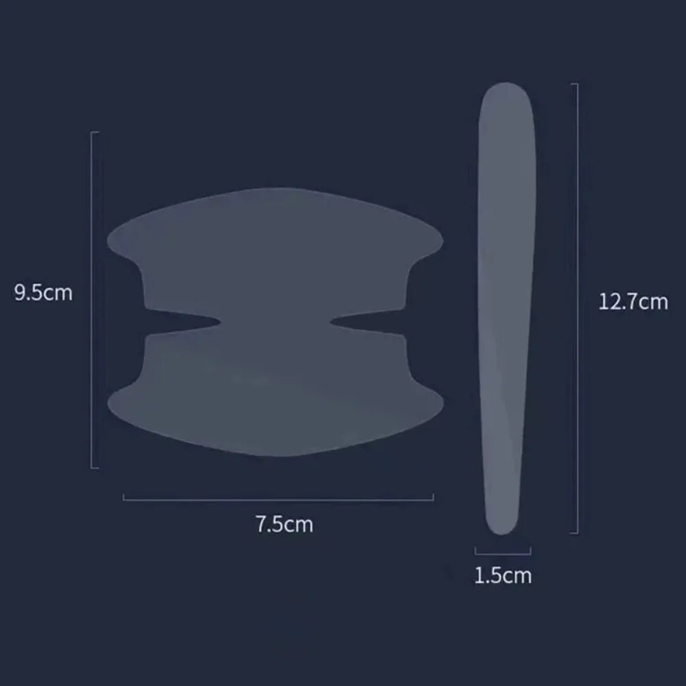 8PCS Universal Car Door Handle Bowl Scratch Protective Stickers Transparent Car Handle Anti-collision Protection Strip