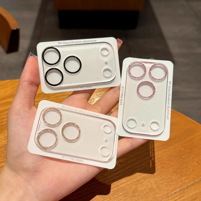 Bling Glitter Camera Lens Protector for IPhone 15 14 16 18 Pro Max 17 Air Plus 18Pro 17Pro 17Air 18ProMax Protection Accessories