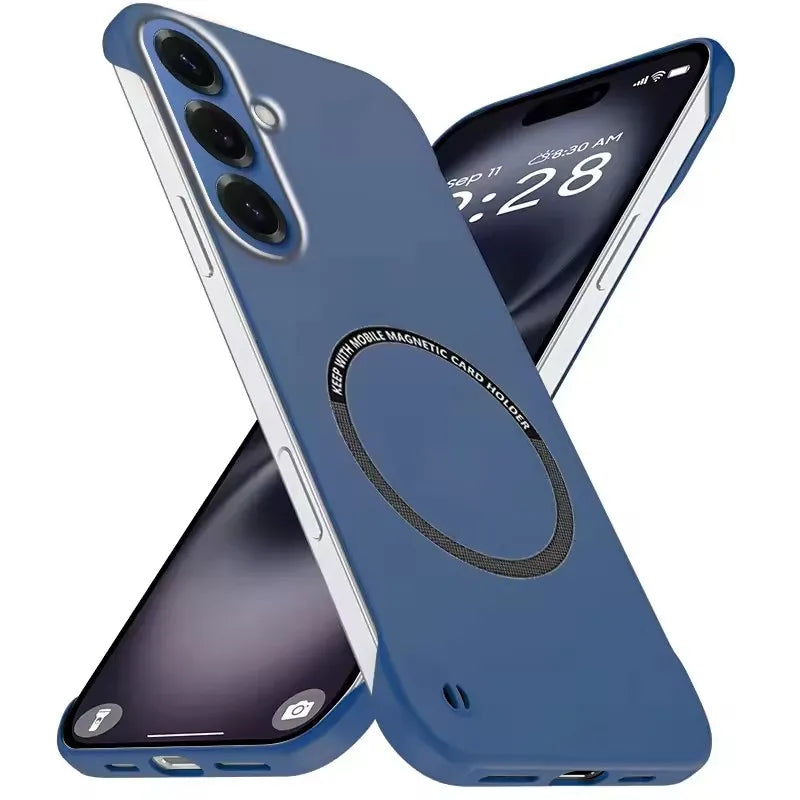 Magnetic Slim Case for Samsung S26 S25 S24 S23 S22 S21 S20 FE Plus Note 20 Ultra Frameless Matte Hard PC Cover Shockproof