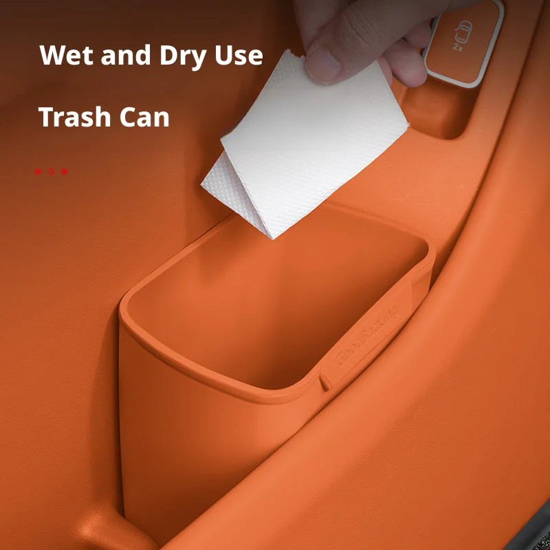 BLALION Silicone Car Door Storage Box Trash Can Multifunctional Auto Door Storage Bucket Umbrella Organizer for Car Accessories