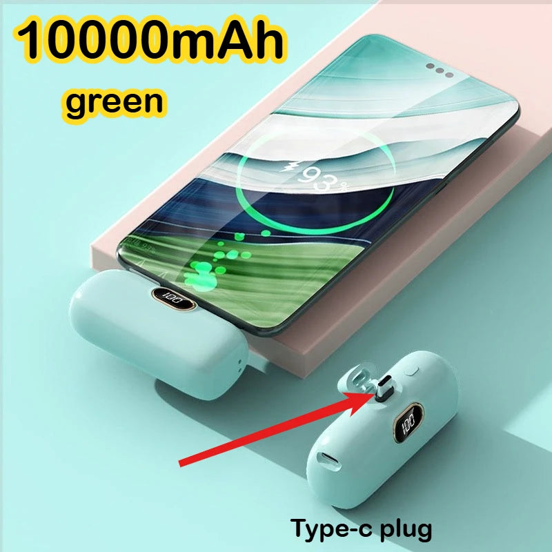 Mini Power Bank 10000mAh PowerBank Fast Charging Portable Charger for IPhone 17 16 14 13 12 Xiaomi Samsung Poco External Battery