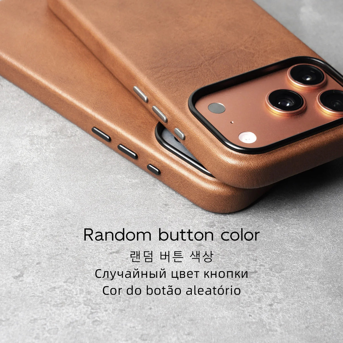 YMW Magnetic Genuine Leather Case for iPhone 18 17 16 Pro Max 15 14 Compatible with MagSafe Nature Cowhide Retro Phone Cover