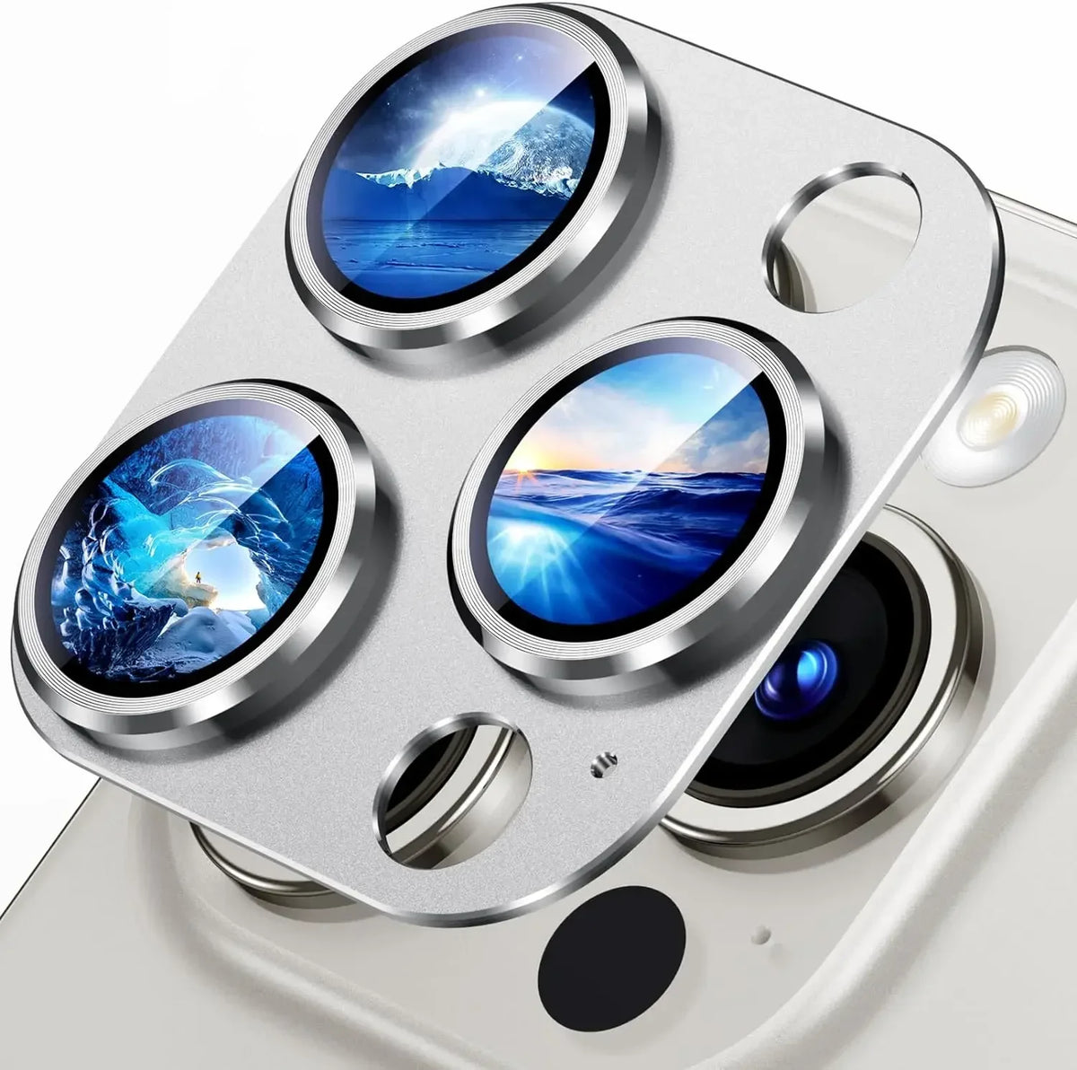 Blue Camera Lens Protection Cover For IPhone 16 15 Pro Max 16 Plus 13 12 Mini 14 13 Pro Max Tempered Glass Protector Accessories