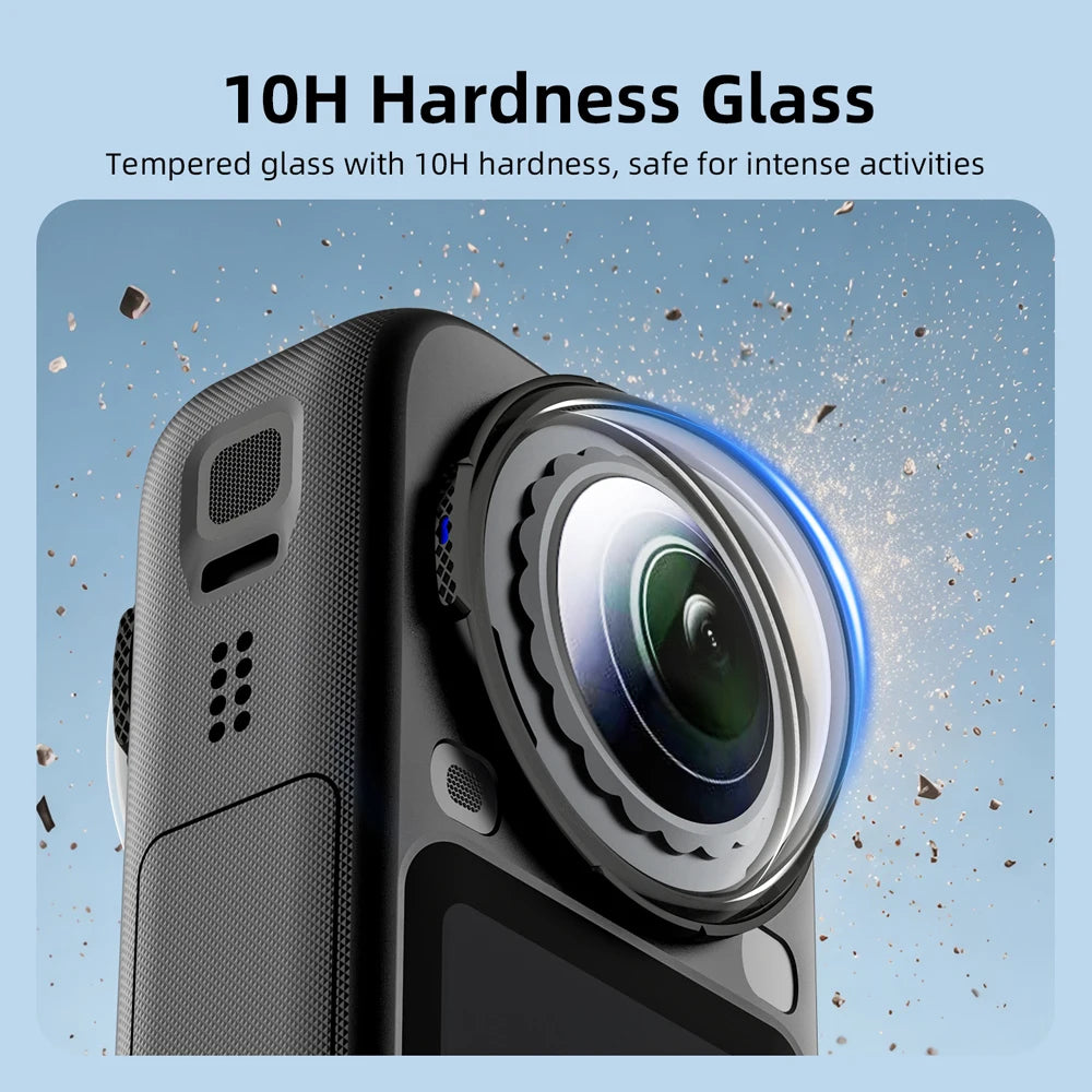 Lens Guard for Insta360 X6 Glass Lens Protector Premium Lens Cap X6 Camera Anti-fog Anti-Scratch Accessories