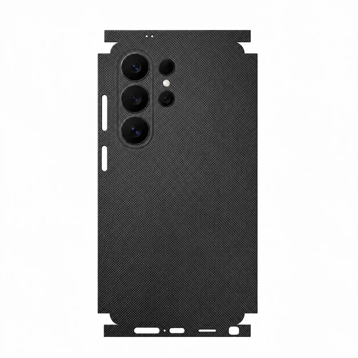 Full Wrap Faux Leather Back Skin for Samsung Galaxy S26 S25 Ultra Plus S24 S23 Anti Scratch Rear Protective Film Sticker