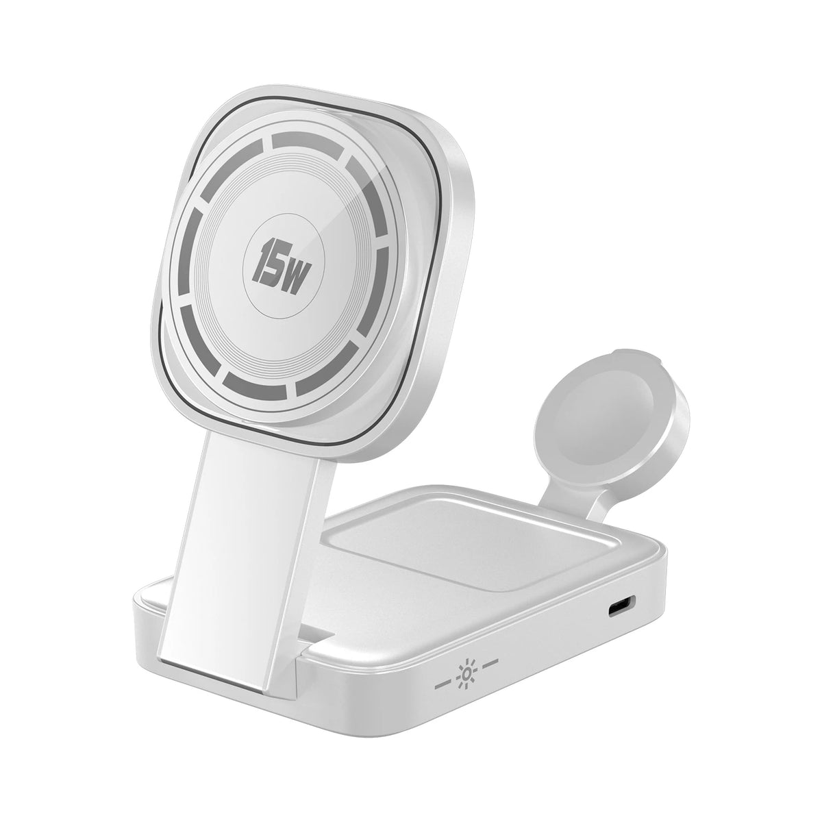 3 In 1 Magnetic Wireless Charger Stand Pad For Magsafe iPhone 16 15 14 13 12 Pro Max Apple Watch Airpods Fast Charging Station