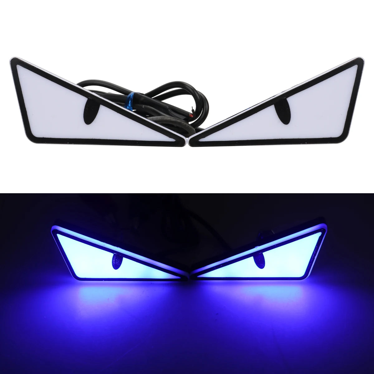 Universal Car LED Devil Eyes Light Demon Eyes Headlight Motorcycle Mini Turn Signal Flasher Tail Lamp Auto Decoration Lights