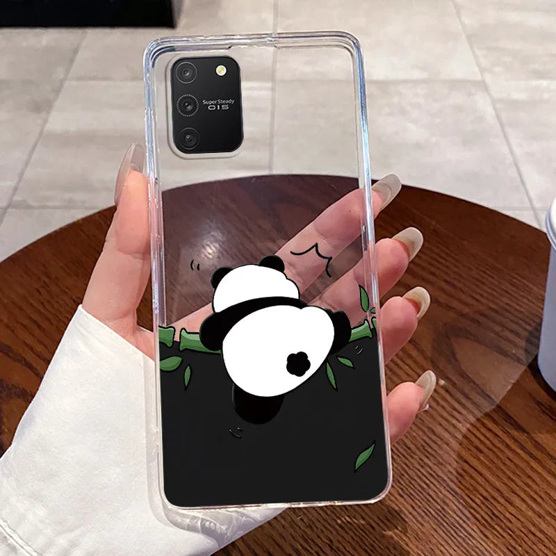 Casing For Samsung S10 Lite Case G770F Aesthetic Cute Cat Fashion Transparent Back Cover For Samsung Galaxy S10 Lite Phone Case